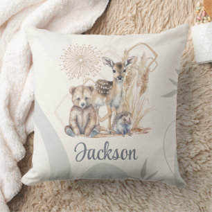 Almofada Nome Personalizado Do Bebê Boho Bear Deer Sexo Neu
