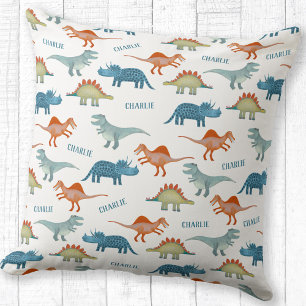 Almofada Nome Personalizado do Dinossauro