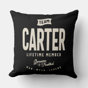 Almofada Nome Personalizado do Membro de Vida da Equipe Car