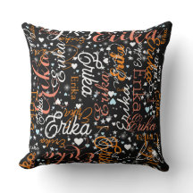 Nome Personalizado Erika, Corações Cutes e Estrela