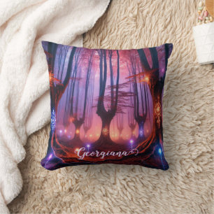 Almofada Nome Personalizado Floresta Whimsigol Encantada Au