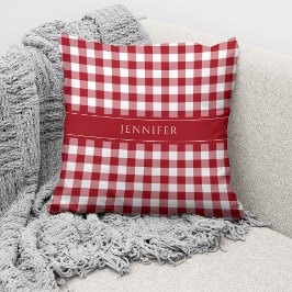 Almofada Nome Personalizado Ginga Vermelha
