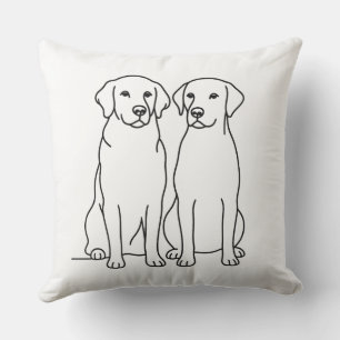 Almofada Nome Personalizado Golden Retriever & Labrador Min