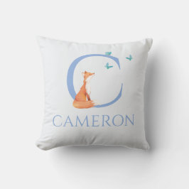 Almofada Nome Personalizado Meu Pequeno Raposo observando b