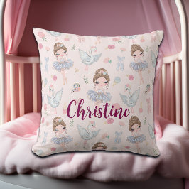 Almofada Nome Personalizado Minha Ballerina Doce