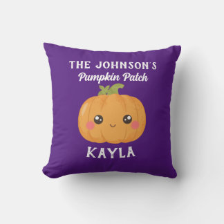 Almofada Nome Personalizado Pumpkin Patch Kawaii Cute Hallo