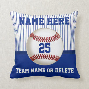Almofada Nome personalizado travesseiro do basebol, número
