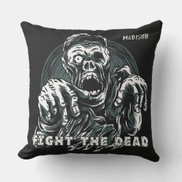 Almofada Nome personalizado travesseiros decorativos Zombie