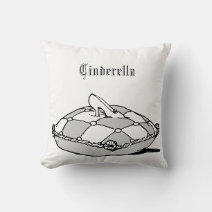 Almofada Nome Personalizado Vintage Cinderella Slipper Trav
