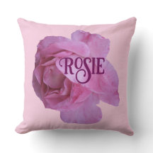 Nome personalizável Rosie bonito rosa rosa floral