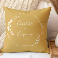 Nomes de Casamento em Letra Personalizada Botânica