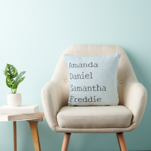 Almofada Nomes Personalizados dos Netos