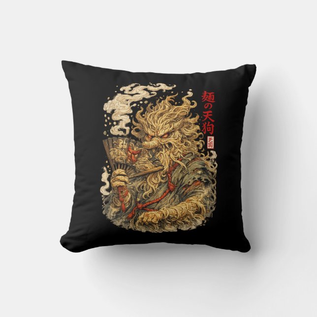 Almofada Noodle Tengu – Monstro Mitológico Japonês Feito de (Frente)