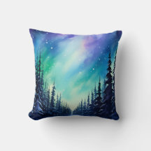 Norte de Aquarela Luzes aurora borealis