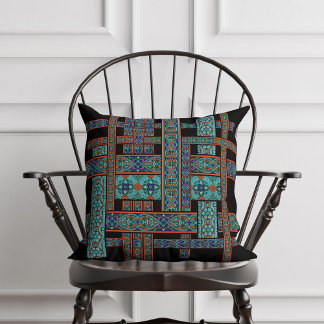 Almofada Northern Lights Stained Glass Throw Pillow