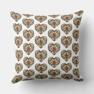 Almofada Norueguês Rosemaling I Heart Lefse