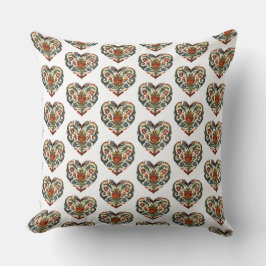 Almofada Norueguês Rosemaling I Heart Lefse