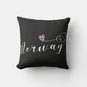 Almofada Norway Flag Heart, Noruega