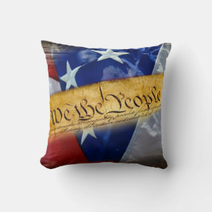 Almofada Nós, A Bandeira Americana Da Pessoas