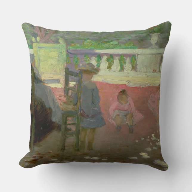 Almofada Nos jardins de Luxembourg (Frente)