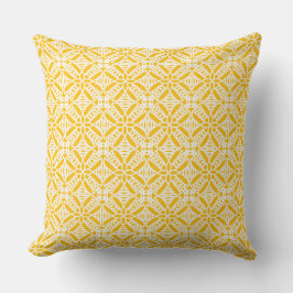 Almofada Nós no padrão amarelo