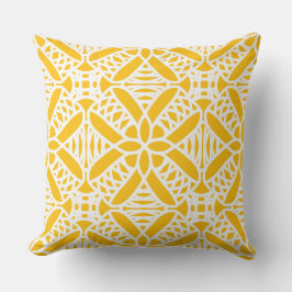 Almofada Nós no padrão amarelo