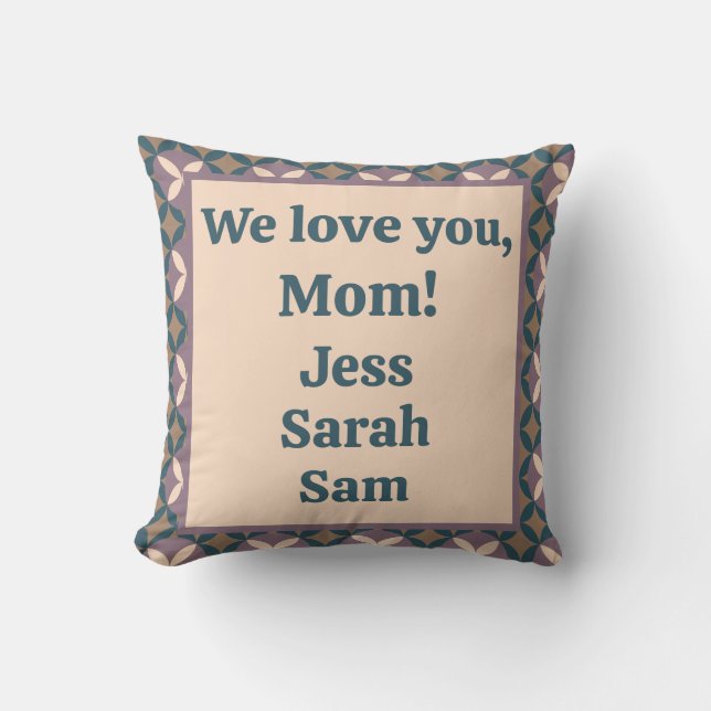 Almofada Nós te amamos, mãe! (Frente)