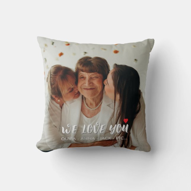 Almofada Nós Te Amamos Mamãe – Foto de Presente Personaliza (Frente)