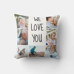 Almofada Nós te amamos Presente de Fotografia Personaliza