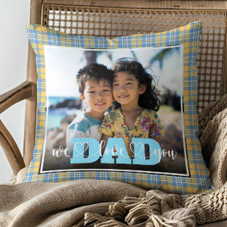 Almofada Nós Te Amo Foto Personalizada De Xadrez Azul Amare