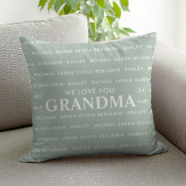 Almofada Nós Te Amo Nossos Nomes De Crianças Personalizadas