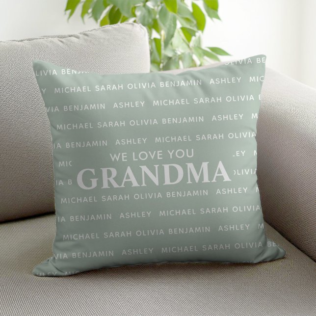 Almofada Nós Te Amo Nossos Nomes De Crianças Personalizadas (Criador carregado)