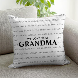 Almofada Nós Te Amo Nossos Nomes De Crianças Personalizadas