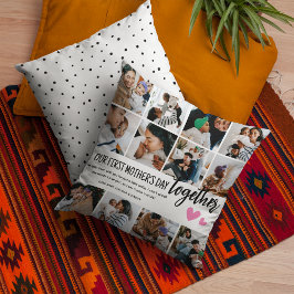 Almofada Nossa Dia de as mães de 1rua Juntos! Colagem de Fo