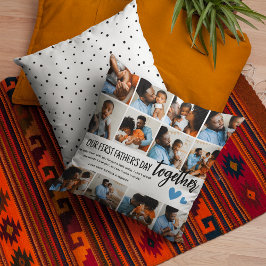 Almofada Nossa Dia de os pais de 1rua Juntos! Colagem de Fo