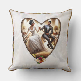 Almofada Nossa Felicidade do Dia do Casamento Elegante