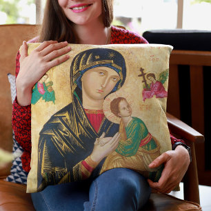 Almofada Nossa mãe ajuda perpétua da Virgem Maria abenço