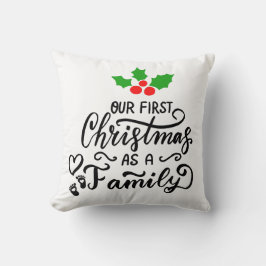 Almofada Nosso Primeiro Natal Como Natal Familiar