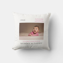 Almofada Nosso Primeiro Natal Como Pais