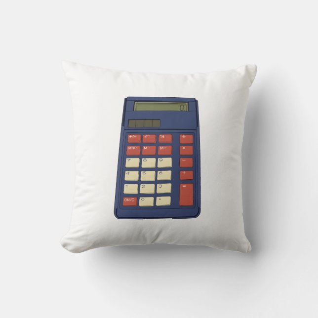 Almofada Nostalgia da Escola de Matemática Calculadora do a (Frente)
