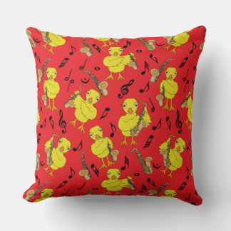 Almofada Notas de música Sax Pintinho Saxophones