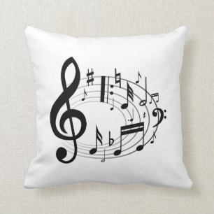 Almofada Notas musicais