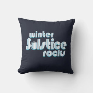 Almofada Novidade do inverno do Solstício Rocks no meio do