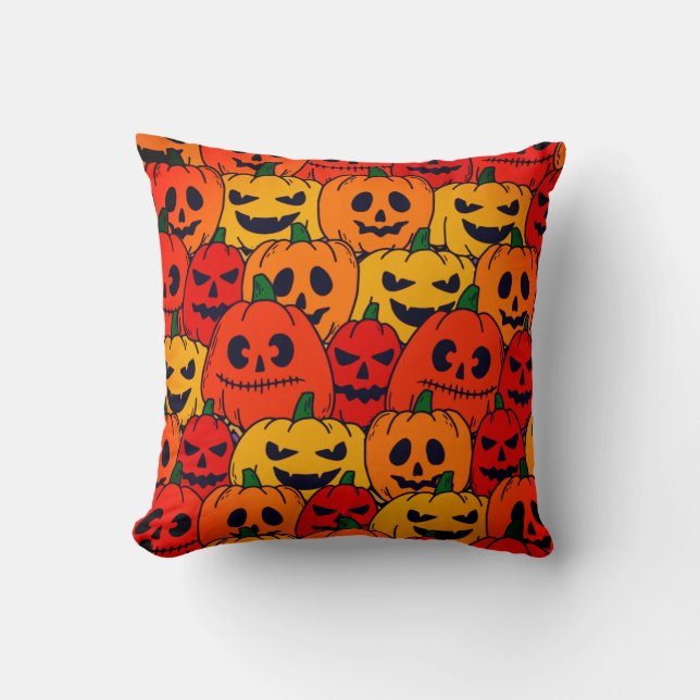Almofada Novo Halloween Spooky Pumpkin (Frente)