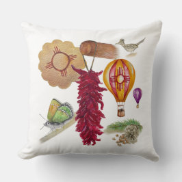 Almofada Novo México Vermelho Chile Pinõn Zia Balão de Ar Q