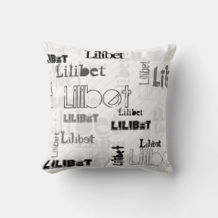 Almofada NOVO! Trendy Girls Name Gift Wordcloud Urban Chic