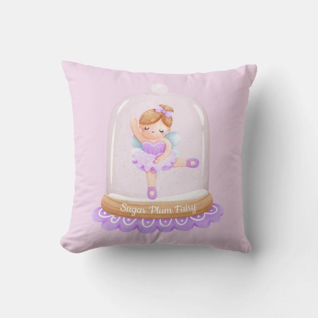 Almofada Noz-cracker Puro Sugar Plum Fada Natal (Frente)