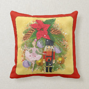Almofada Noz-Cracker Soldier Sugar Plum Fairy Christmas