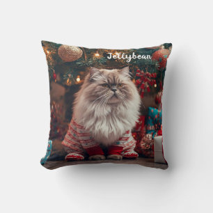 Almofada Noz Exótica Shorthair Cat Natal Personalizado