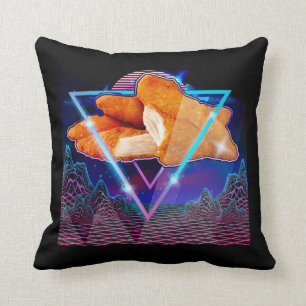 Almofada Nuggets de frango japonês com vaporwave